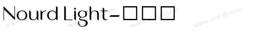 Nourd Light字体转换